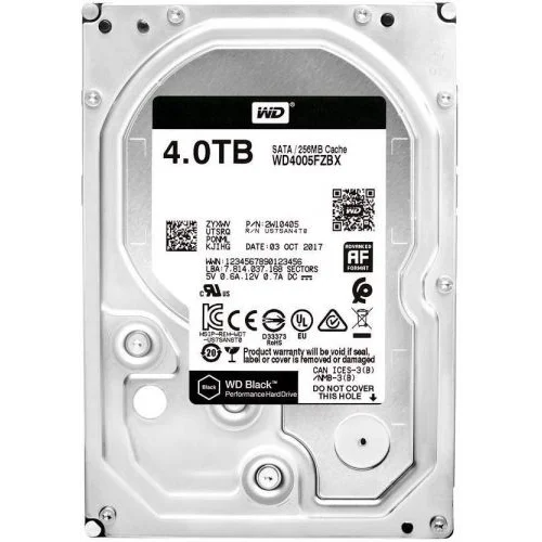 Жесткий диск Western Digital Black 4TB 3.5" 7.2k 256Mb SATA