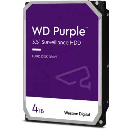 Жесткий диск WD SATA-III 4Tb WD40PURZ Surveillance Purple (5400rpm) 64Mb 3.5"