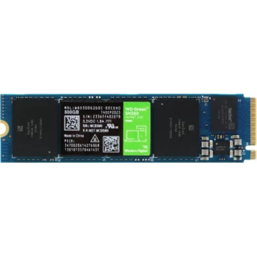 Накопитель SSD WD S PCIe 3.0 x4 500GB WDS500G2G0C Green SN350 M.2 2280