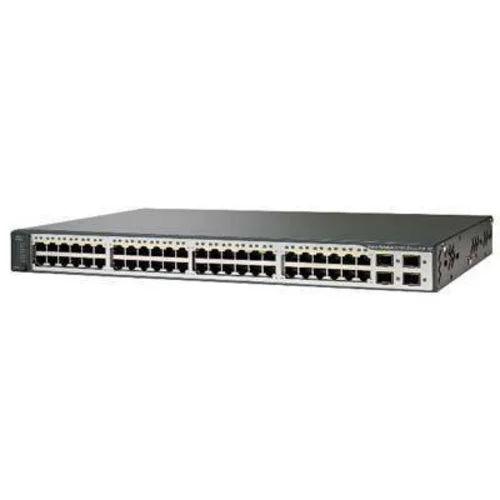 Коммутатор Cisco Catalyst WS-C3750V2-48PS-S (некондиция, повреждения лицевой панели, не работает PoE на одном порту)