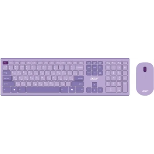 Клавиатура + мышь Acer OCC205 клав:фиолетовый мышь:фиолетовый USB беспроводная slim Multimedia
