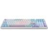 Клавиатура Acer OKW304 механическая белый USB Multimedia for gamer LED (ZL.KBDCC.01V)