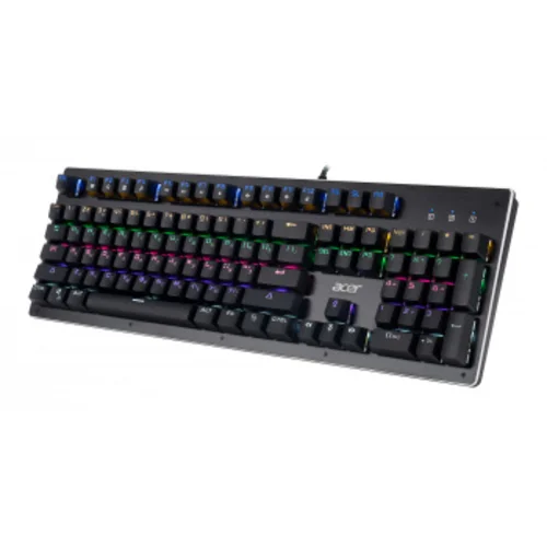Клавиатура Acer OKW127 механическая черный USB for gamer LED (ZL.KBDEE.00H)