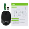 Мышь Acer OMR020 черный оптическая (1200dpi) беспроводная USB для ноутбука (3but)
