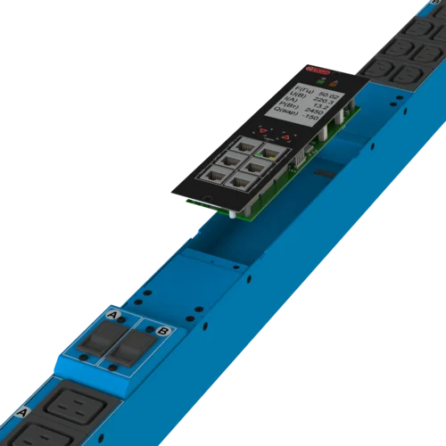 Блок розеток интеллектуальный: Ethernet, 0U, 400V, (3) 32A, in: IEC309, out: (6) C19; (36) C13