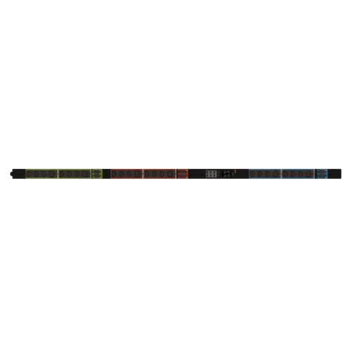 Блок розеток интеллектуальный: Ethernet, 0U, 400V, (3) 32A, in: IEC309, out: (6) C19; (18) C13 с фиксацией кабелей