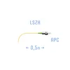 Пигтейл FC/APC SM (0.9) 0,5 m