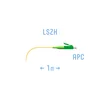 Пигтейл LC/APC SM (0.9) 1 m