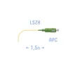 Пигтейл SC/APC SM (0.9) 1.5 m