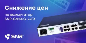Switch. Снижение цен SNR-S3850G-24FX