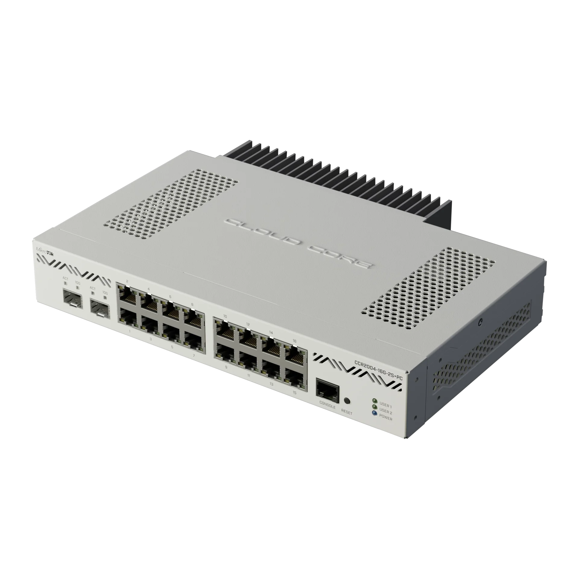 Маршрутизатор Mikrotik Cloud Core Router CCR2004-16G-2S+PC купить в НАГ ...
