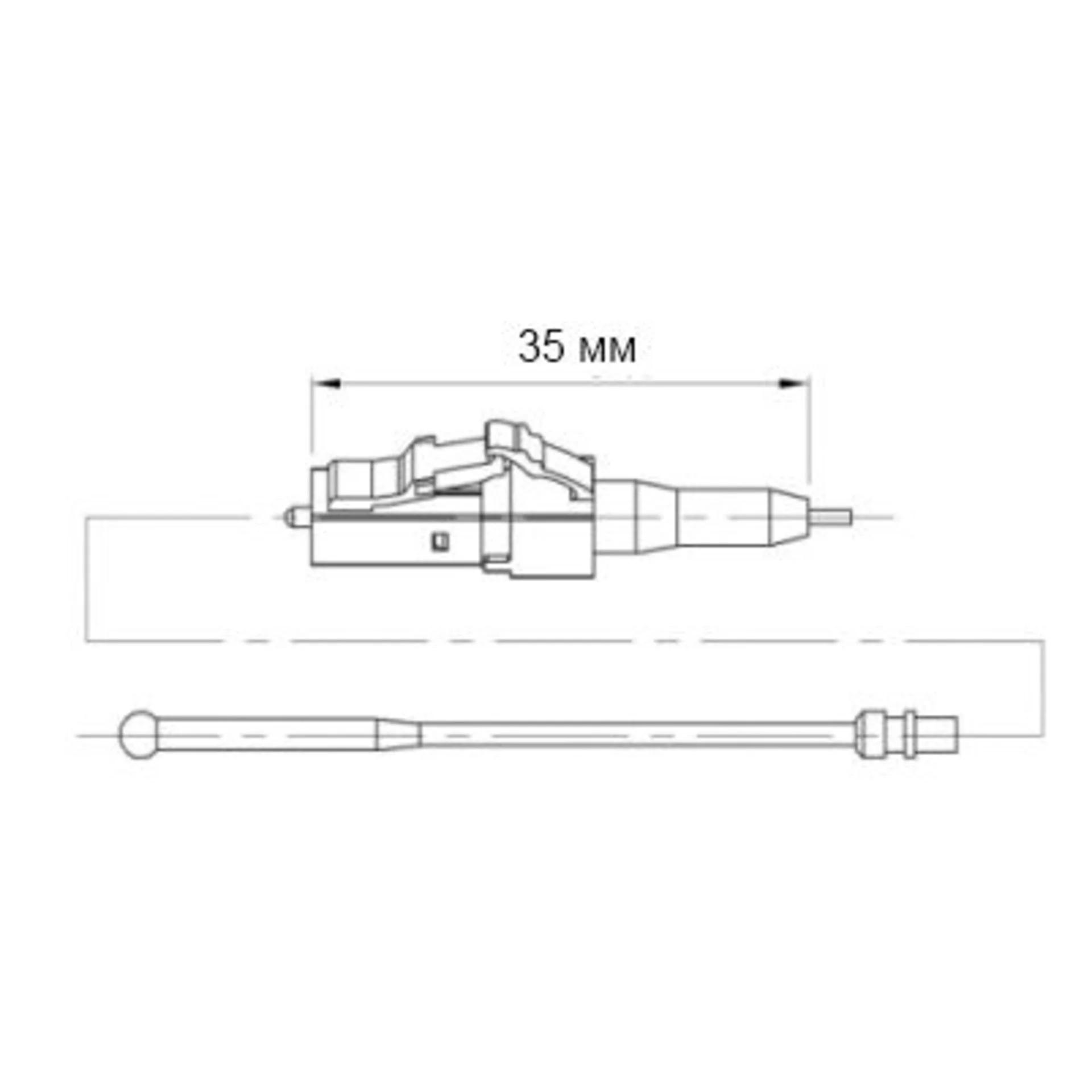 Разъем оптический Ilsintech "Splice-On Connector" LC/UPC для кабеля 0,9 ...
