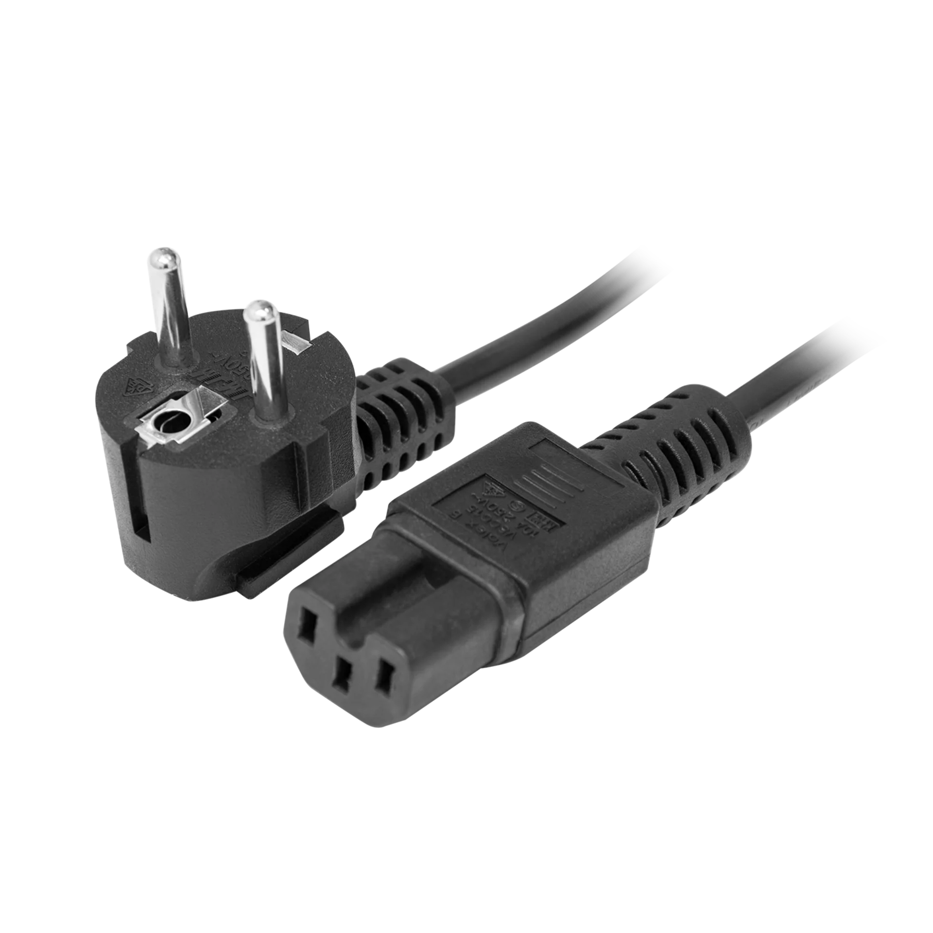 Кабель питания EU-Schuko/IEC320-C15, 220B, 10А, 1.8м купить по низкой ...