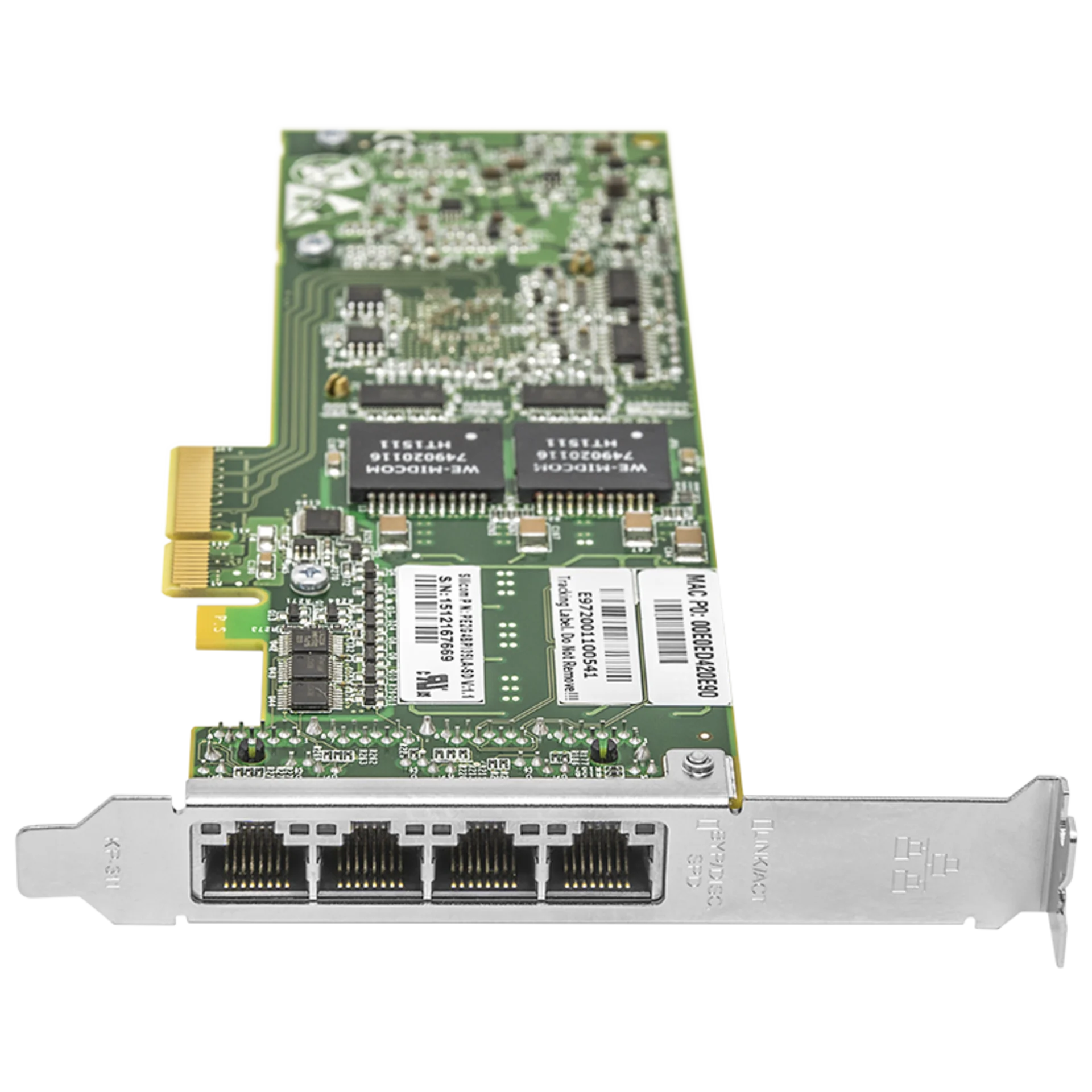 Сетевая карта 4 порта 10/100/1000Base-T Bypass (RJ45, Intel i350AM4 ...