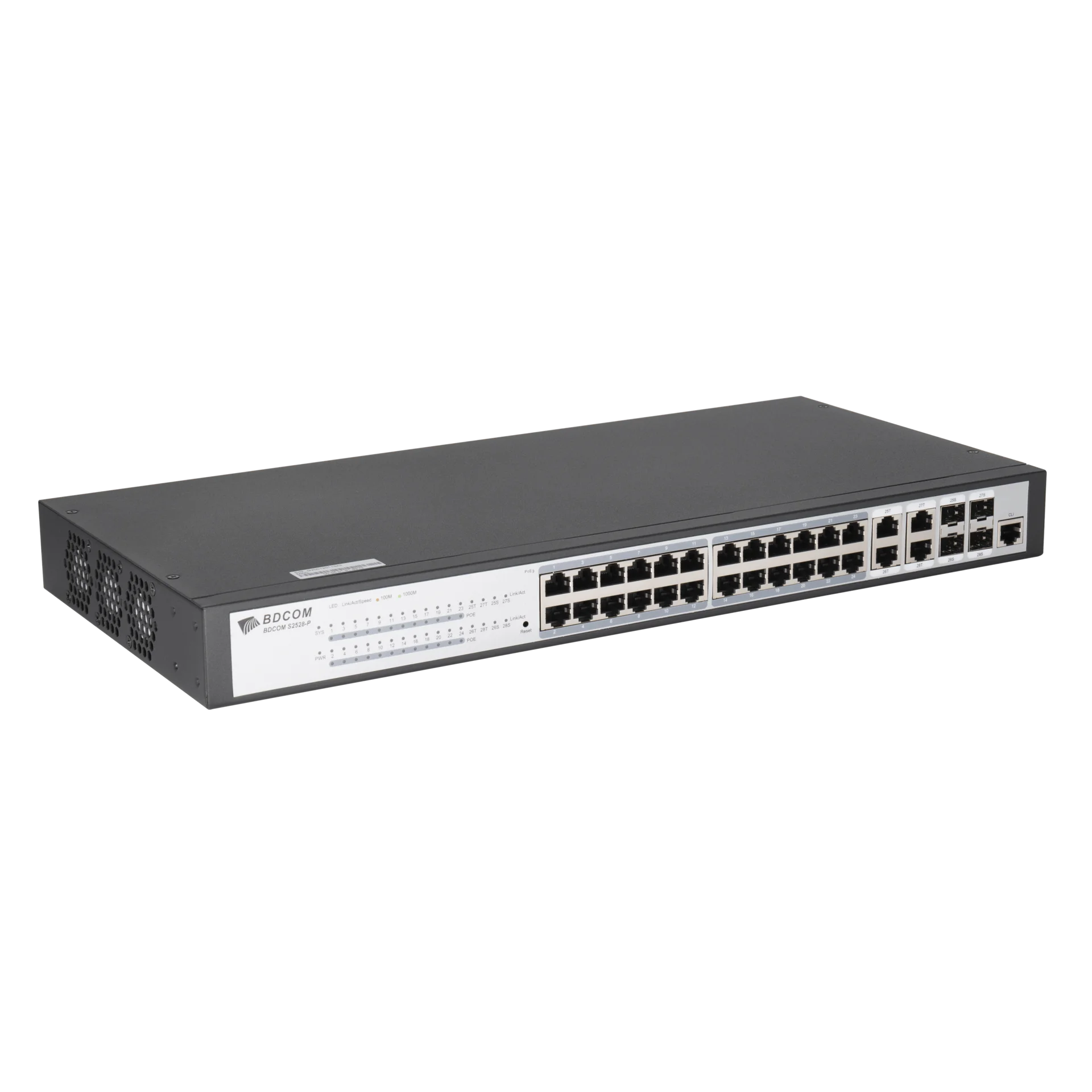 Управляемый PoE коммутатор уровня 2 BDCOM S2528-P, 24x 10/100/1000Base ...