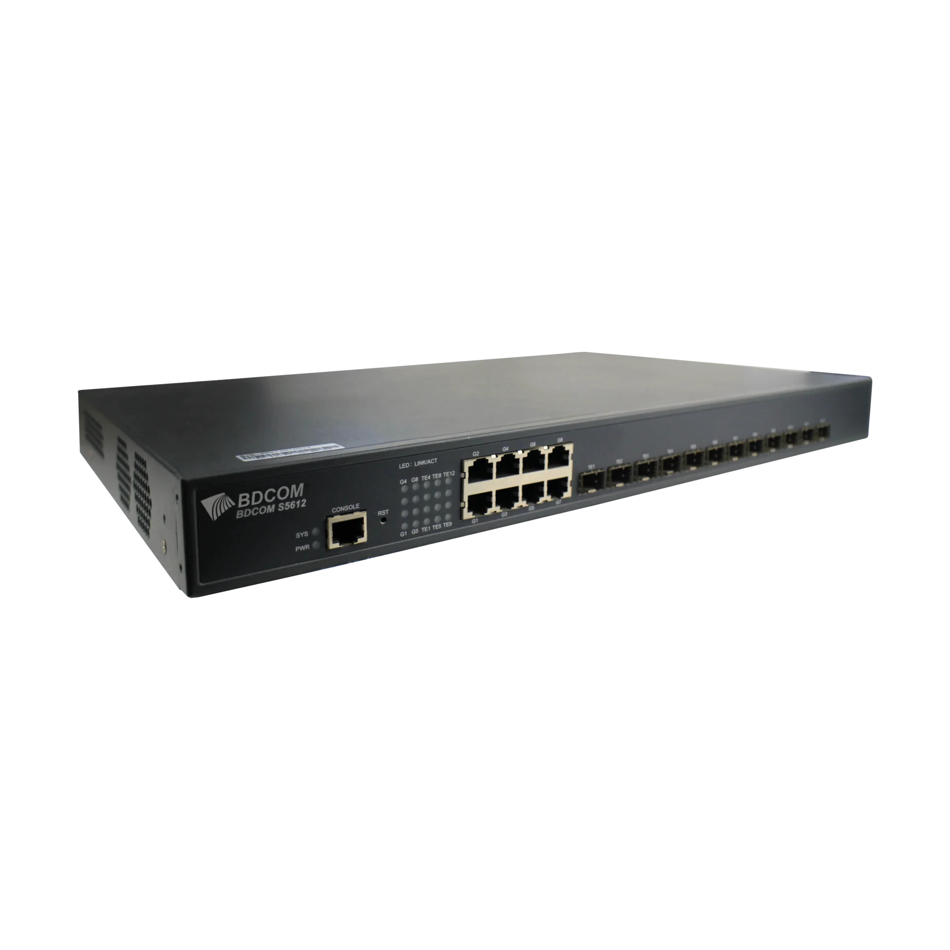 Управляемый коммутатор уровня 3 BDCOM S5612, 8x 10/100/1000Base-T, 12x ...