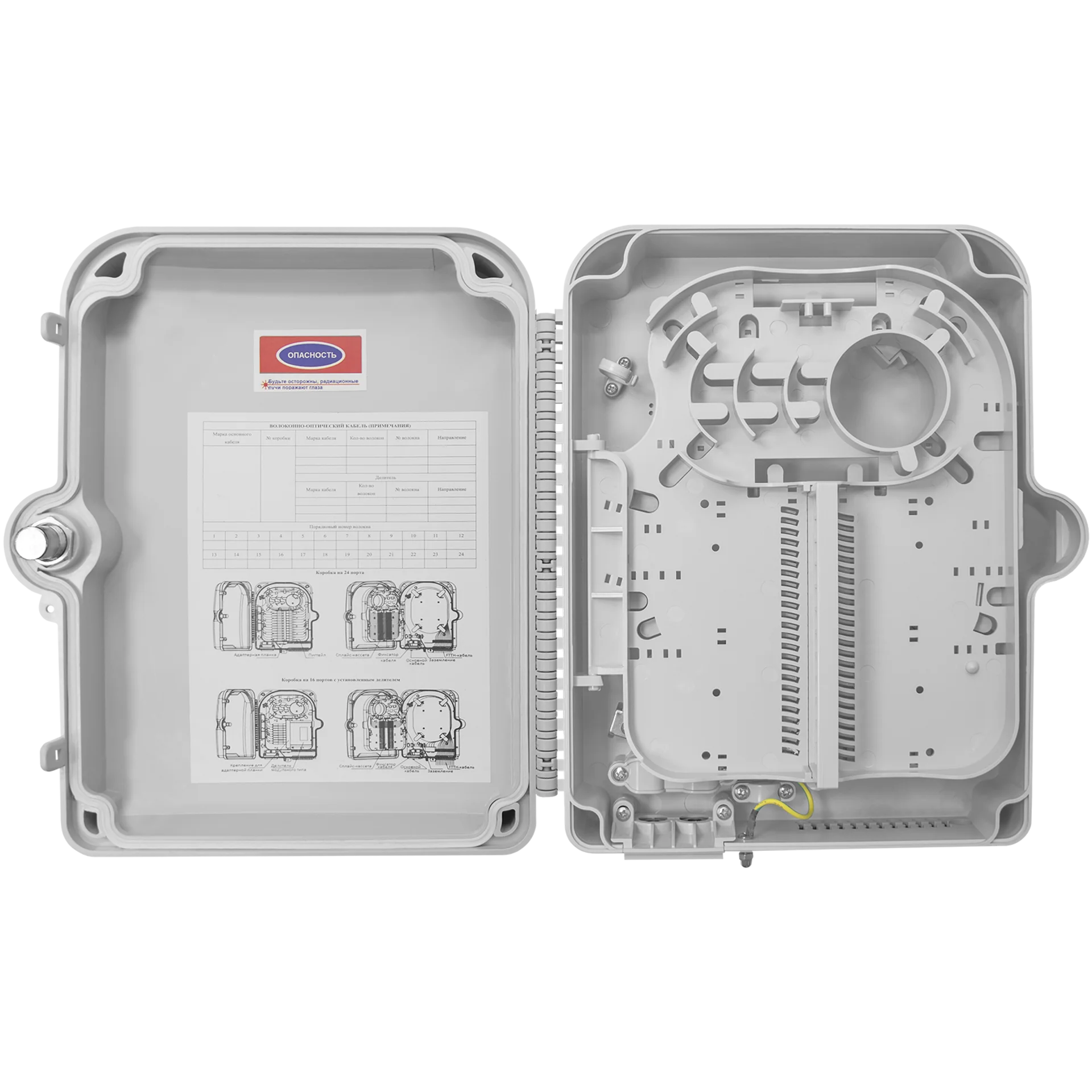 Коробка распределительная оптическая SNR-FTTH-FDB-24X купить в НАГ ...