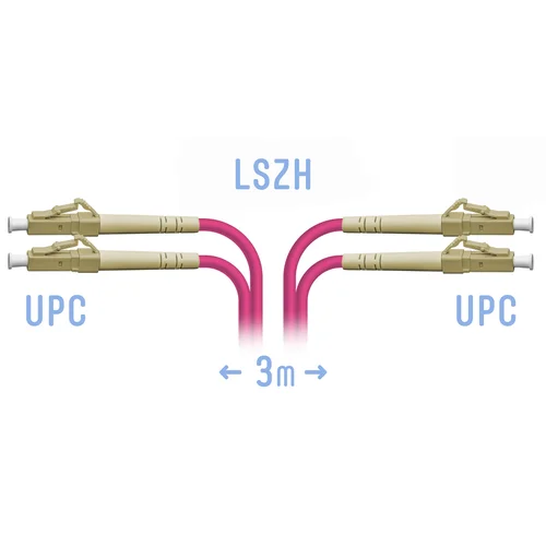 Патчкорд оптический LC/UPC-LC/UPC MM (OM4) Duplex 3 метра купить в НАГ: цена, отзывы, характеристики, фото | 026701