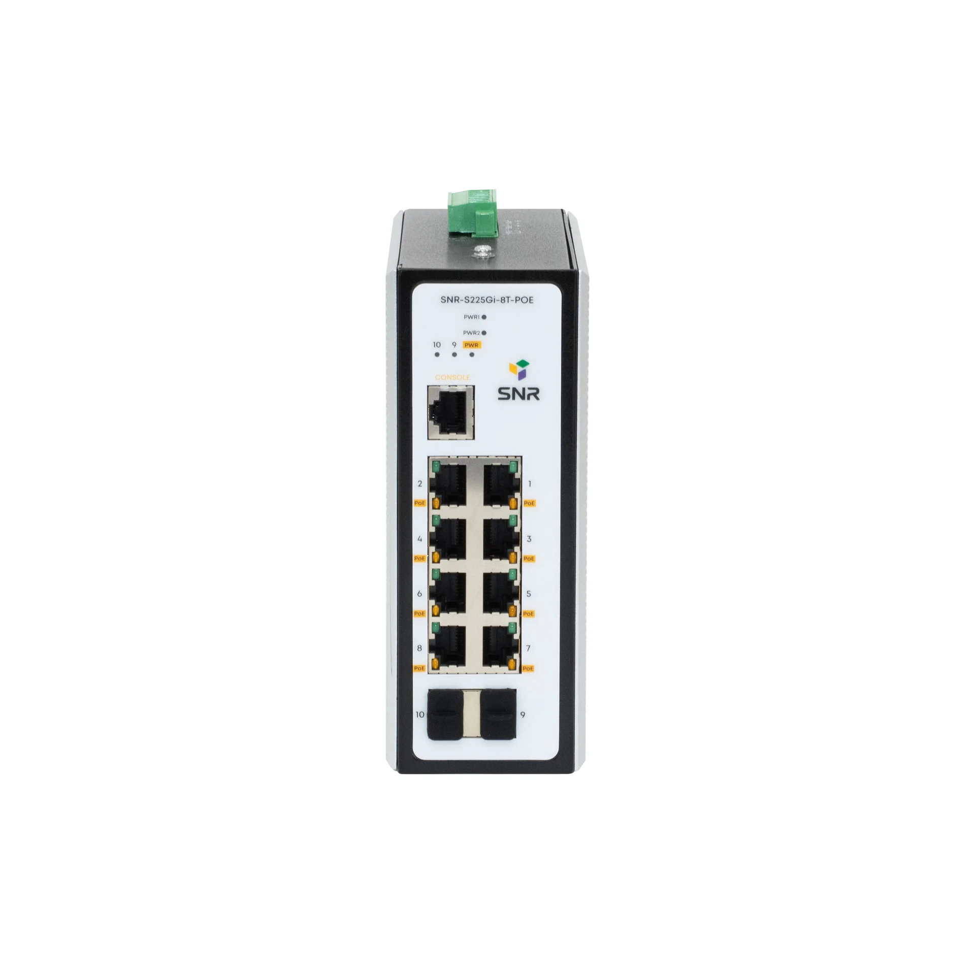 Управляемый промышленный POE коммутатор уровня 2 SNR-S225Gi-8T-POE ...
