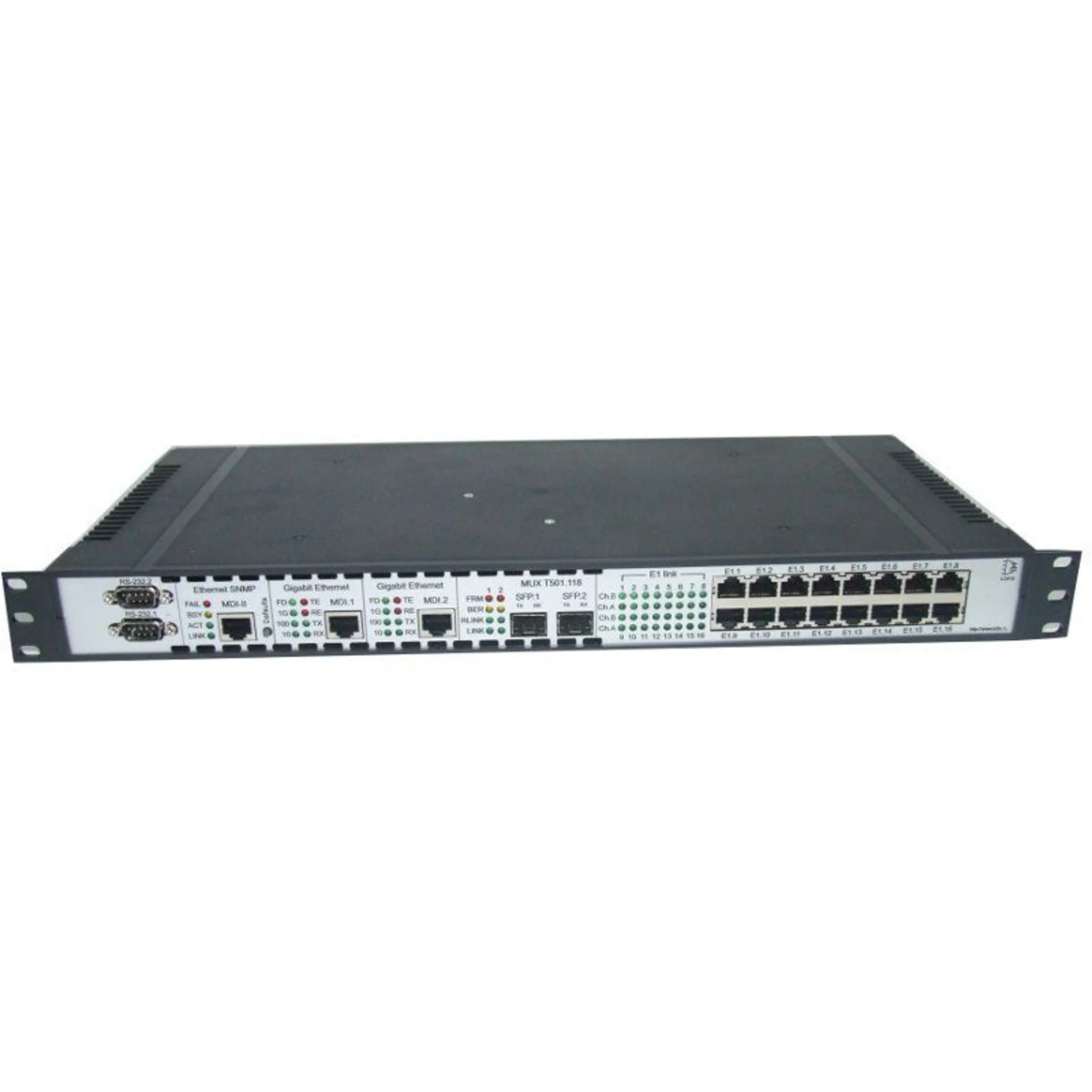 Мультиплексор оптический 4x E1 + 2x Gigabit Ethernet 1000BASE-T, без ...