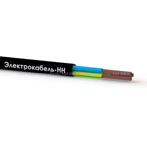 Провод ПВС 3х2.5 Ч 380В (м) ЭЛЕКТРОКАБЕЛЬ НН 00-00004874