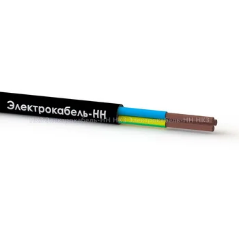 Провод ПВС 3х0.75 380В Ч (уп.100м) ЭЛЕКТРОКАБЕЛЬ НН 000007207