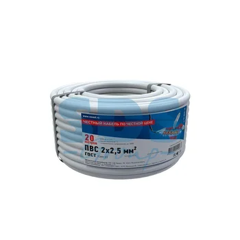 Провод ПВС 2x2.5 (уп.20м) Rexant 01-8036-20 Провод ПВС 2x2.5 (уп.20м) Rexant 01-8036-20