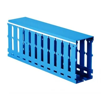 Кабель-канал перфорированный 25х80 L2000 RL12 син. DKC 01137RL Кабель-канал перфорированный 25х80 L2000 RL12 син. DKC 01137RL