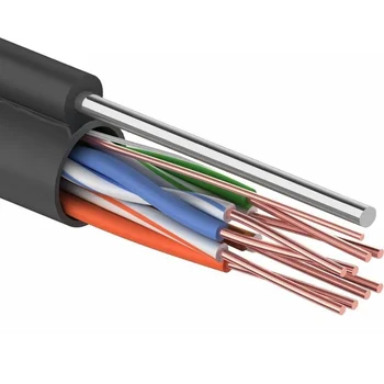 Кабель витая пара LANsens UTP, 4 пары Cat.5e, PE, outdoor messenger, master, 305м Кабель витая пара LANsens UTP, 4 пары Cat.5e, PE, outdoor messenger, master, 305м