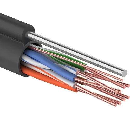 Кабель витая пара LANsens UTP, 4 пары Cat.5e, PE, outdoor messenger, master, 305м Кабель витая пара LANsens UTP, 4 пары Cat.5e, PE, outdoor messenger, master, 305м