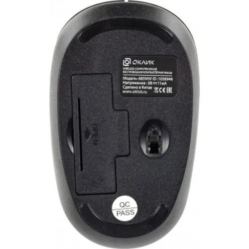 Мышь Оклик 685MW черный оптическая (1200dpi) беспроводная USB для ноутбука (3but) Мышь Оклик 685MW черный оптическая (1200dpi) беспроводная USB для ноутбука (3but)