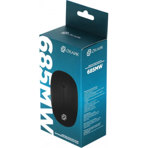 Мышь Оклик 685MW черный оптическая (1200dpi) беспроводная USB для ноутбука (3but) Мышь Оклик 685MW черный оптическая (1200dpi) беспроводная USB для ноутбука (3but)