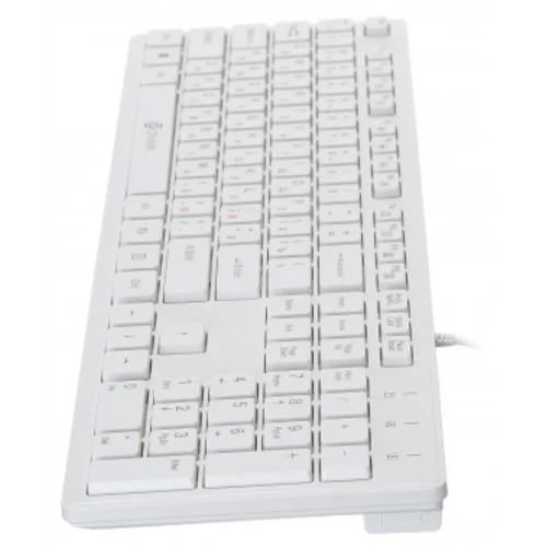 Клавиатура Оклик 500M белый USB slim Multimedia