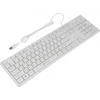 Клавиатура Оклик 500M белый USB slim Multimedia