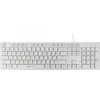 Клавиатура Оклик 500M белый USB slim Multimedia