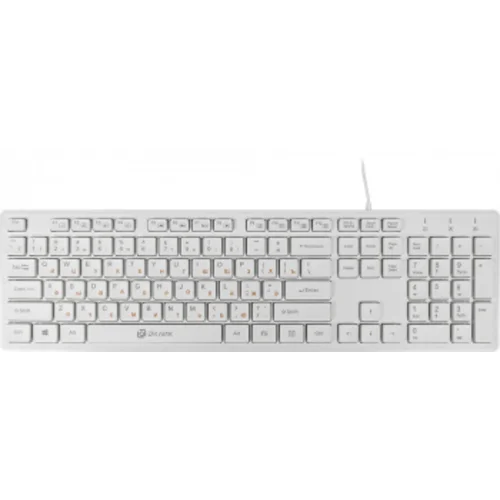 Клавиатура Оклик 500M белый USB slim Multimedia