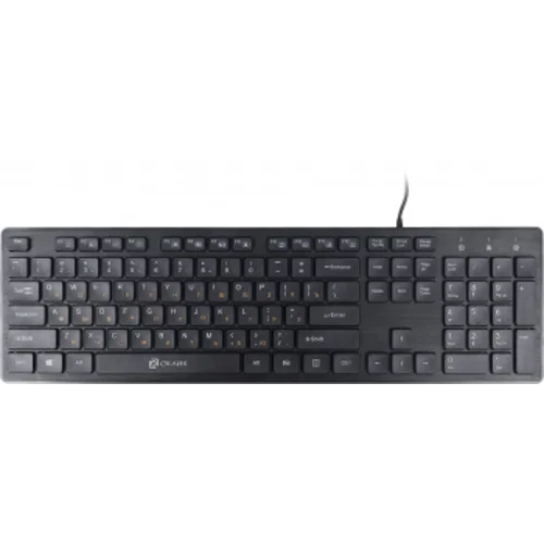 Клавиатура Оклик 520M2U черный/черный USB slim Multimedia
