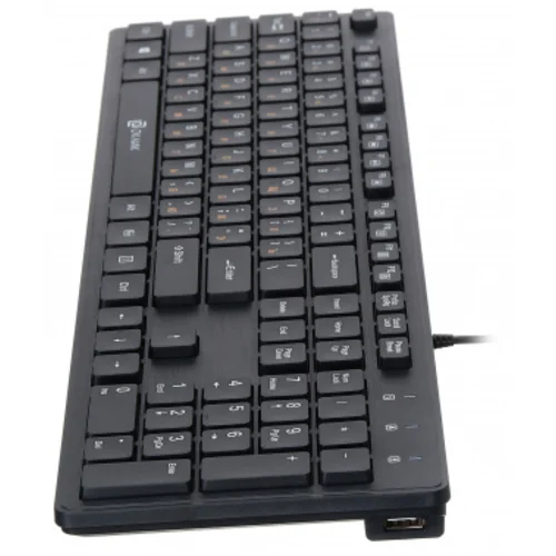 Клавиатура Оклик 520M2U черный/черный USB slim Multimedia