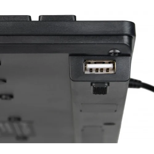 Клавиатура Оклик 520M2U черный/черный USB slim Multimedia