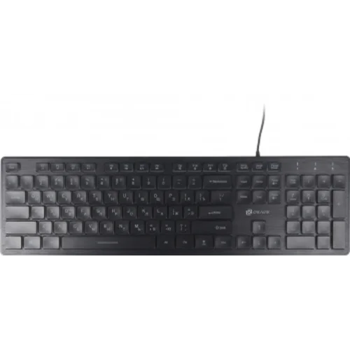Клавиатура Оклик 550ML черный USB slim Multimedia LED