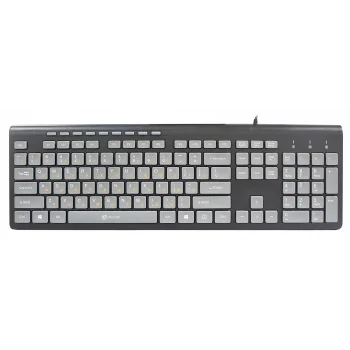 Клавиатура Оклик 480M черный/серый USB slim Multimedia (1067199) Клавиатура Оклик 480M черный/серый USB slim Multimedia (1067199)