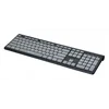 Клавиатура Оклик 480M черный/серый USB slim Multimedia (1067199)