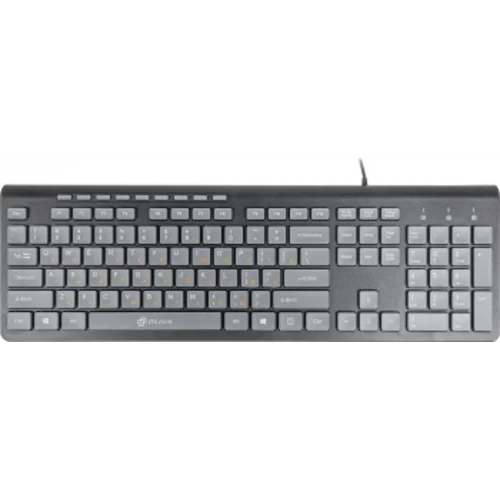 Клавиатура Оклик 480M черный/серый USB slim Multimedia (1067199)
