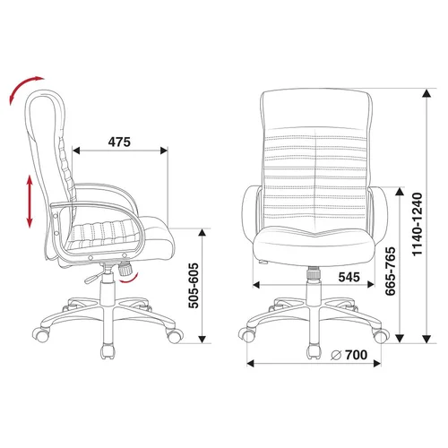 Кресло руководителя Бюрократ KB-10LITE черный эко.кожа крестовина пластик Кресло руководителя Бюрократ KB-10LITE черный эко.кожа крестовина пластик