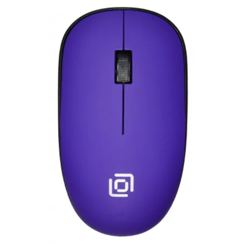 Мышь Оклик 515MW черный/пурпурный оптическая (1000dpi) беспроводная USB для ноутбука (3but)