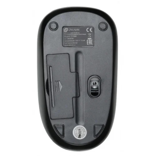 Мышь Оклик 515MW черный/пурпурный оптическая (1000dpi) беспроводная USB для ноутбука (3but)