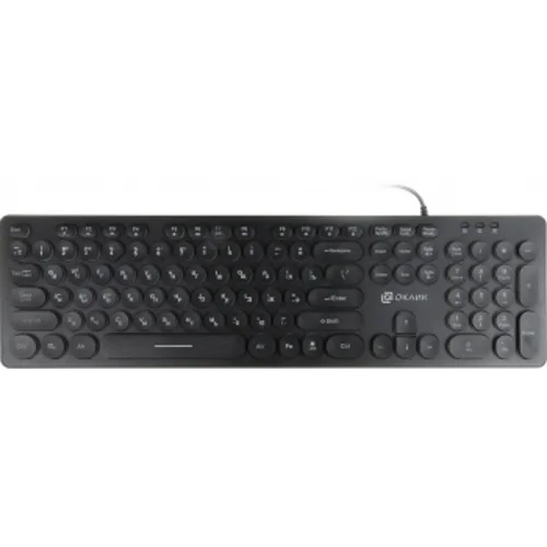 Клавиатура Оклик 420MRL черный USB slim Multimedia LED Клавиатура Оклик 420MRL черный USB slim Multimedia LED