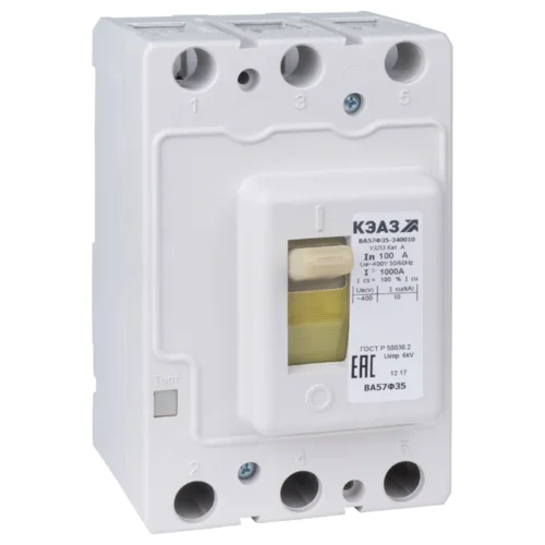 Выключатель автоматический 25А 250Im ВА57Ф35-340010 УХЛ3 400В AC КЭАЗ 109315 Выключатель автоматический 25А 250Im ВА57Ф35-340010 УХЛ3 400В AC КЭАЗ 109315