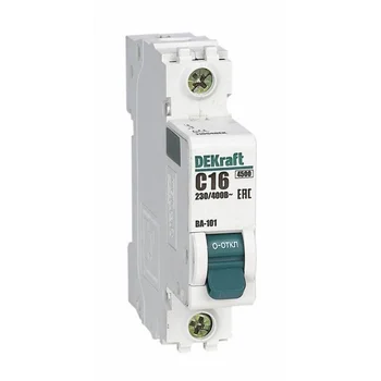 Выключатель автоматический модульный 1п B 50А 4.5кА ВА-101 DEKraft 11011DEK