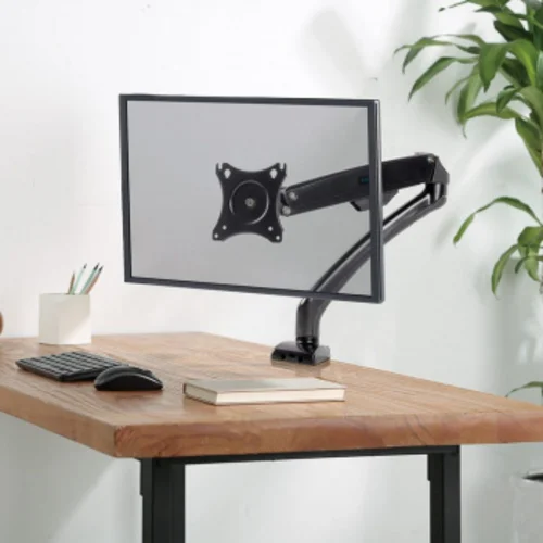 Кронштейн для мониторов ЖК Kromax OFFICE-8 черный 15"-32" макс.8кг настольный поворот и наклон верт.